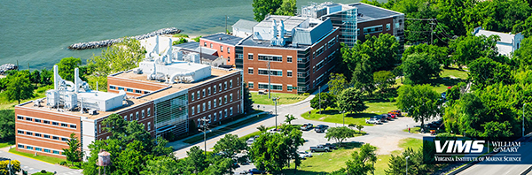 Aerial Shot ng Virginia Institute of Marine Science sa William & Mary